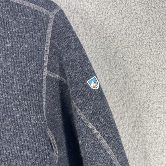 Kuhl Sweater Mens Medium Gray Thermokore Wool Blend Pullover Outdoor Hiking - Picture 10 of 15